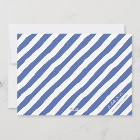 Glory to God Verse Foto Kerstmis | Blauw Feestdagenkaart (Achterkant)