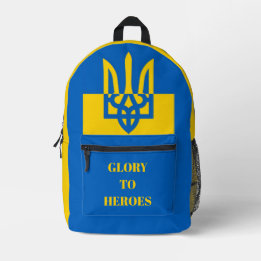 GLORY TO HEROES. UKRAINE. TRIDENT. BEDRUKTE RUGZAK