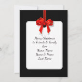 Glory to /Kerstcitaat/2-vormige Kaart/zwart Feestdagenkaart (Achterkant)