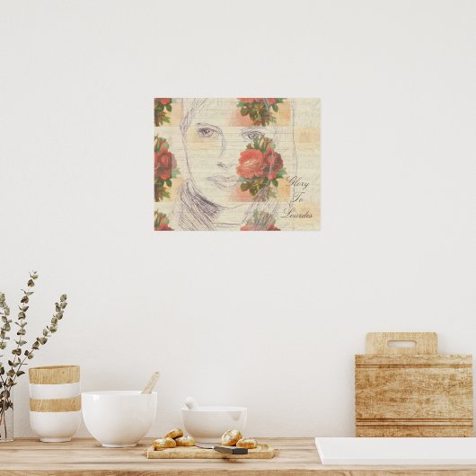 Glory to Lourdes Poster (Keuken)