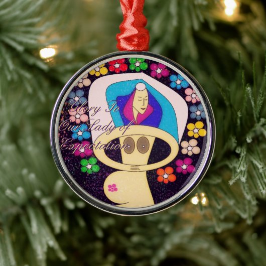 Glory to Our Lady of Protation Metalen Ornament (Boom)