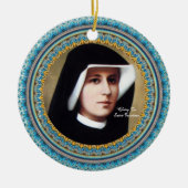 Glory to Saint Faustina Keramisch Ornament (Voorkant)