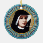Glory to Saint Faustina Keramisch Ornament (Achterkant)