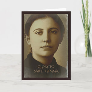 Glory to Saint Gemma Galgani Feestdagen Kaart