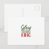 Glory To The Newborn King Briefkaart (Voorkant / Achterkant)