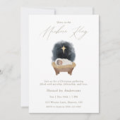Glory to the Newborn King Christmas Invitation Kaart (Voorkant)