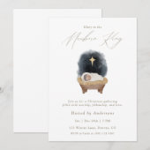 Glory to the Newborn King Christmas Invitation Kaart (Voorkant / Achterkant)
