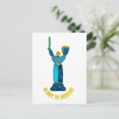 Glory to Ukraine Motherland Monument Briefkaart (Staand voorkant)