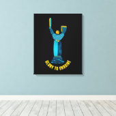 Glory to Ukraine Motherland Monument Canvas Afdruk (Insitu (Houten vloer))