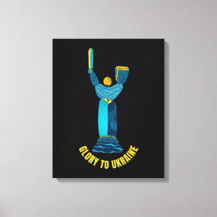 Glory to Ukraine Motherland Monument Canvas Afdruk