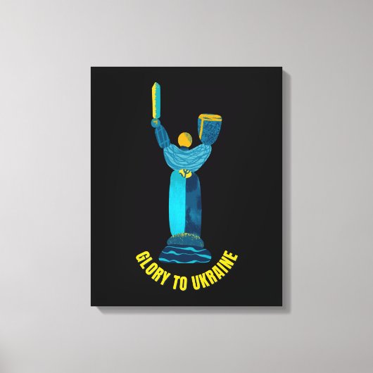 Glory to Ukraine Motherland Monument Canvas Afdruk (Voorkant)