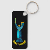 Glory to Ukraine Motherland Monument Sleutelhanger (Achterkant)