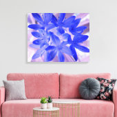 Glory van de sneeuwschokkende Blauw Canvas Afdrukk (Insitu (Woonkamer))