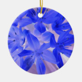 Glory van de sneeuwschokkende blauwe Aangepaste ve Keramisch Ornament (Voorkant)