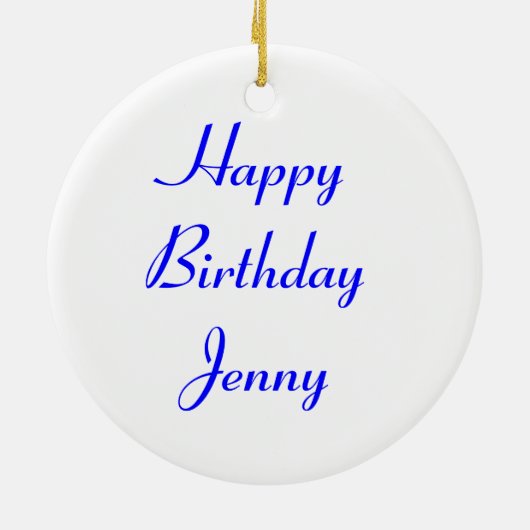 Glory van de sneeuwschokkende blauwe Aangepaste ve Keramisch Ornament (Achterkant)