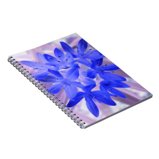 Glory van het sneeuwschokkende blauwe Notitieboek (Rechterzijde)