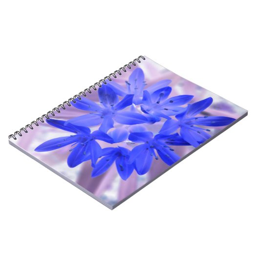 Glory van het sneeuwschokkende blauwe Notitieboek (Linkerzijde)