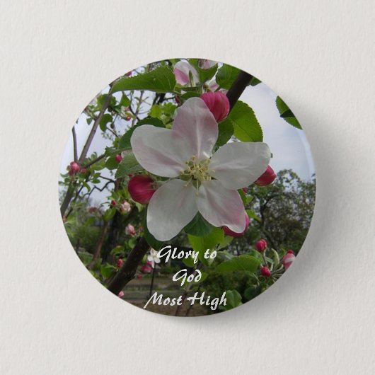 Glory voor God Hoogste Hoogheid Ronde Button 5,7 Cm (Voorkant)