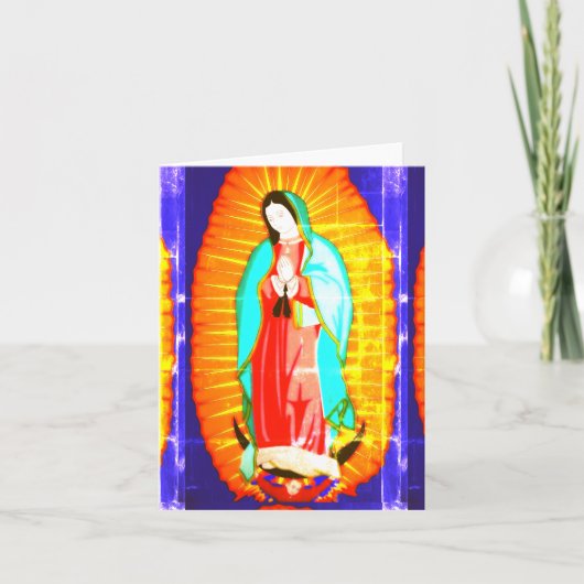 Glory voor onze dame van Guadalupe Bedankkaart (Voorkant)