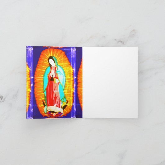 Glory voor onze dame van Guadalupe Bedankkaart (Binnen)