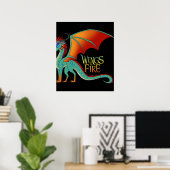 Glory wings dragon fire ffantasy Film Art klassiek Poster (Thuiskantoor)