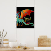 Glory wings dragon fire ffantasy Film Art klassiek Poster (Keuken)