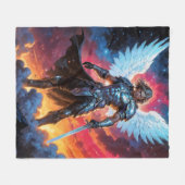 Gloryblade Archangel Michael Fleece Deken (Voorkant (Horizontaal))