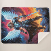 Gloryblade Archangel Michael Sherpa Deken (Voorkant (horizontaal))