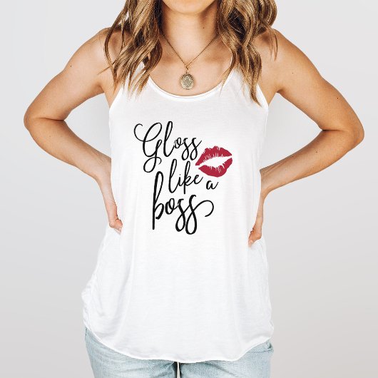 Gloss als een boss | Lip Product Distributor Tanktop