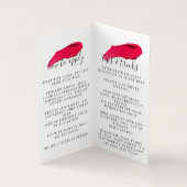 Gloss als een bss Lipsense gevouwen Visitekaartje (Binnen)