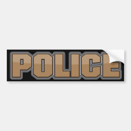 Gloss Police Department Brown 2 Bumpersticker