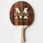 Gloss Stain Boards Monogram & Name Overlay Tafeltennisbatje (Achterkant)