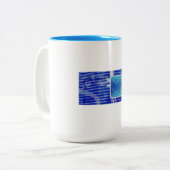 Glossolalia-Mok Tweekleurige Koffiemok (Voorkant links)