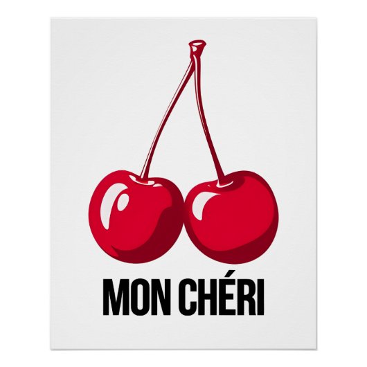 Glossy Art Poster Mon Chéri - Cherry Art (Voorkant)
