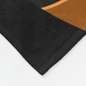 Glossy BasketBall Black Fleece Deken (Hoek)