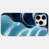 Glossy Blue Abstracte iPhone Case (Achterkant (horizontaal))