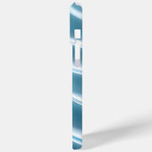 Glossy Blue Abstracte iPhone Case (Achterkant / Links)