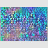 Glossy Blue Paars Wall Art Dream Tissuepapier (Voorkant)