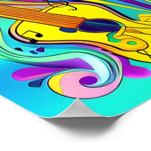 GLOSSY CANVAS OF GUITARS POSTER (Hoek)