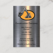 Glossy Classy Construction Business Cards Visitekaartje (Voorkant)