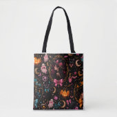 Glossy Coquette Witch Halloween Tote Bag (Voorkant)