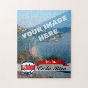 Glossy Costa Ricaanse vlag Legpuzzel