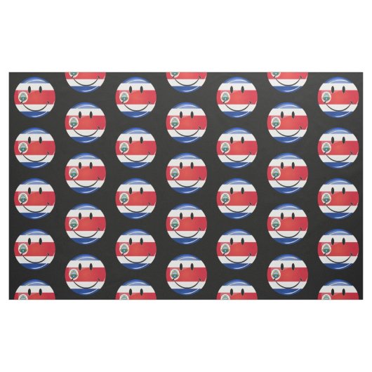 Glossy Costa Ricaanse vlag Stof (Fat Quarter)