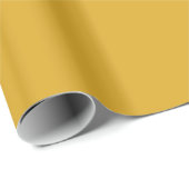Glossy Earth Tone Goldenrod Wrapping Paper Cadeaupapier (Rol Hoek)