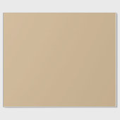 Glossy Earth Tone Tan Wrapping Paper Cadeaupapier (Vlak)