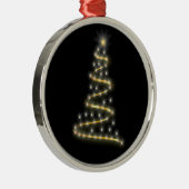 Glossy en glanzende kerstboom metalen ornament (Rechts)