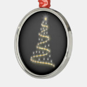 Glossy en glanzende kerstboom metalen ornament (Links)