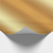 Glossy Faux Gold Elegant Modern Golden Gift Glam Cadeaupapier (Hoek)