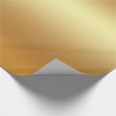 Glossy Faux Gold Elegant Modern Golden Gift Glam Cadeaupapier (Hoek)