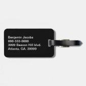 Glossy glimlachend Australische vlag Bagagelabel (Achterkant horizontaal)